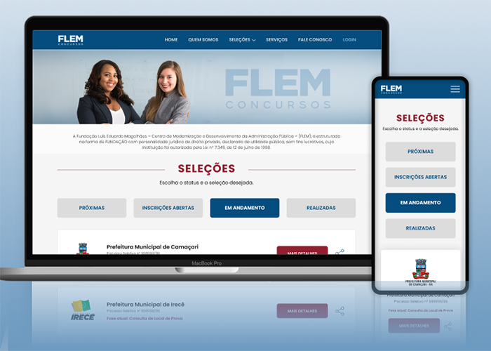 Website Flem Concursos